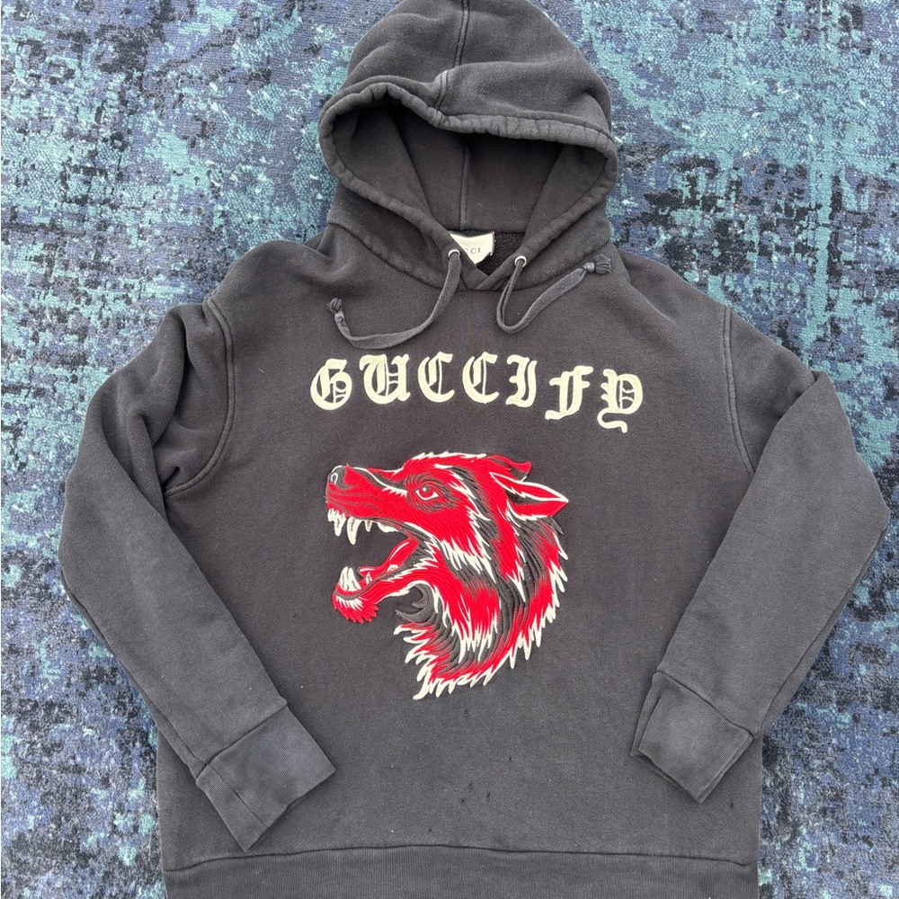 Gucci “Guccify” Wolf Hoodie size M